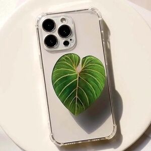 Leaf Phone Holder Stand 360°Rotating With Hand Grip Handle
